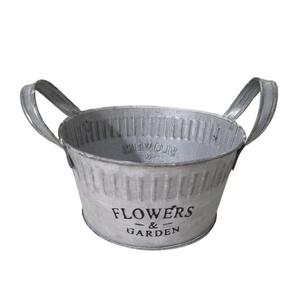 Pot de fleur galvanisé de forme ovale et jardinière avec poignées pour la décoration intérieure nouvelle conception d'arrivée jardinière en métal en fer décorative - Product Image 6