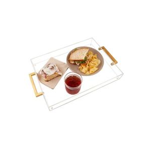 Producto único, bandejas acrílicas de lujo para Hotel, hogar, venta al por mayor, bandeja acrílica para servir para el hogar, mesa de cocina, uso de forma Rectangular - Product Image 4
