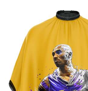 Cape en polyester conçue sur mesure pour la coupe de cheveux Cape de coiffure de barbier pour une utilisation en salon Cape personnalisée avec son propre design - Product Image 2