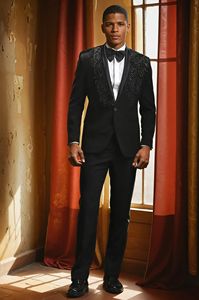 Đám cưới chú rể phù rể Nam Kinh Doanh phù hợp với giản dị của nam giới thêu mỏng phù hợp với thời trang ăn mặc thiết lập hai mảnh phù hợp với - Product Image 4