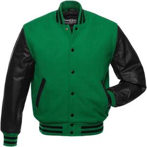 Veste baseball universitaire en coton mélangé unisexe pour homme Vestes Letterman de haute qualité imprimées avec logo personnalisé Caractéristique chauffante de style décontracté - Product Image 1