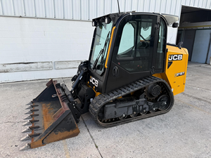 Chargeuse compacte sur chenilles diesel JCB 215T professionnelle, jaune, à vendre - Product Image 2