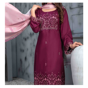 Derniers modèles de châle respirant numérique Dupatta et de tissu Shalwar uni fabriqué au Pakistan à vendre - Product Image 2