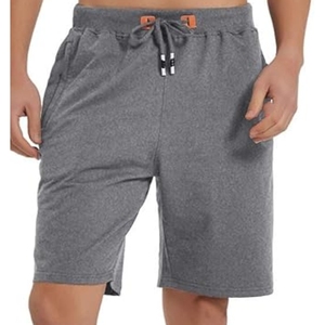 กางเกงขาสั้นเบอร์มิวดาสำหรับผู้ชายกางเกงขาสั้นแบบผูกเชือกย้อมสีล้วนแบบลำลอง - Product Image 3