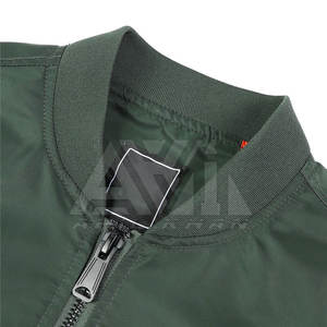 Chaqueta Bomber para Hombre, Ligera, Estilo Aviador, con Cierre, Ropa Exterior Informal, OEM ODM - Product Image 2