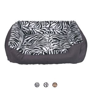 Cuccia Invernale Imbottita per Cani Duppid 50x40x15cm, Forma Rettangolare alla Moda, Stampa Solida, Rimovibile, Realizzata in Pile, Disponibile in Grande Formato - Product Image 1