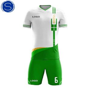 Entrenamiento Fútbol Uniforme Partido Fútbol Jersey Kit Hombres Pantalones cortos Camiseta de fútbol - Product Image 1
