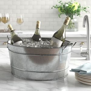 Bañera personalizada para bebidas, maceta para vino, bañera para fiesta al aire libre, nuevo diseño clásico, acabado transparente, cesta de tamaño personalizado - Product Image 1