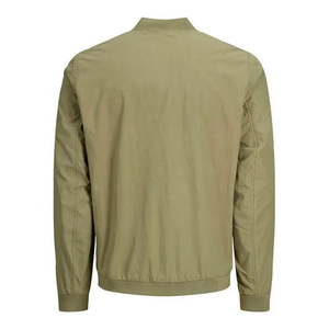 Hot Sale Men's Comfortable Slim Fit Bomber Jacket Customized Lightweight Sportswear with Stand Collar for Winter Casual Wear - Product Image 2