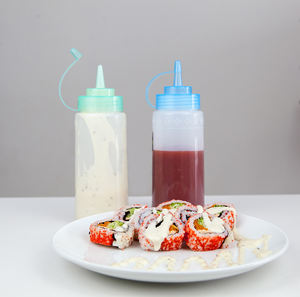 15oz LDPE Plastic Sauce Squeeze Bottle Home Kitchen & Restaurant <b>Ketchup</b> & Condiment Refillable for Party Use - Product Image 2