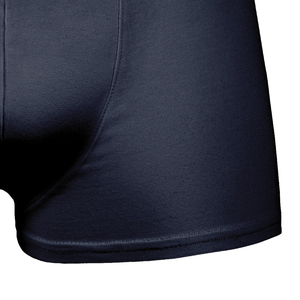 Caleçons Boxers Respirants Écologiques pour Hommes, Taille Mi-Haute, Bleu Marine, Tricotés Sans Coutures, 100% Polyester, Ceinture Personnalisée - Product Image 3