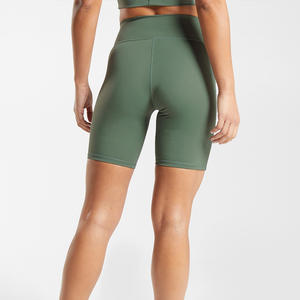 Pantalones cortos de motorista para mujer con impresión de logotipo personalizado OEM Fit tela transpirable para entrenamiento de gimnasio y Fitness Etiqueta Privada - Product Image 2