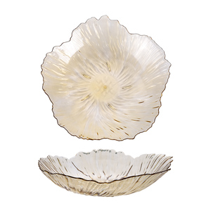 Großpackung Benutzerfreundliche Blütenblatt-förmige Lebensmittelgeeignete PET-Teller Stapelbar Große Kapazität Leicht zu Reinigen Spülmaschinenfest Küchengeschirr für Zuhause - Product Image 5