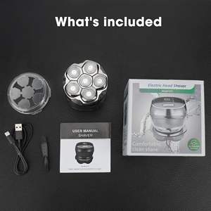 Rasoir rotatif électrique de voyage avec écran LED, étanche IPX7, moteur rapide, pour hommes chauves, rasage humide/sec du visage - Product Image 3