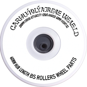 Rueda de Poliamida de 200 mm, Capacidad de Carga de 1200 kg, Eje de 25 mm, Longitud del Buje de 60 mm, Rodillos BS, Piezas de Ruedas - Product Image 3