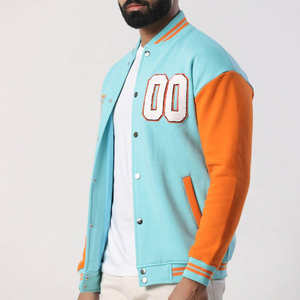 High Quality 100% Cotton Canvas Front Logo Windproof Breathable Winter Wear <b>Smart</b> and Stylish College Bomber <b>Jacket</b> <b>for</b> <b>Men</b> - Product Image 3