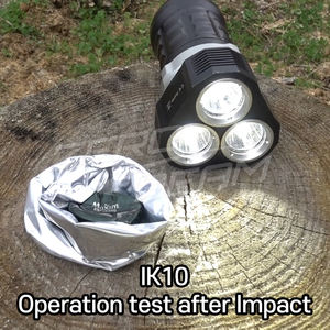 ZeroBeam DX7 Underwater Ready 12W LED <b>Flashlight</b> <b>Rechargeable</b> IPX8 Waterproof 11000 Lumens 726m Throw IK10 Rated Search Work - Product Image 6