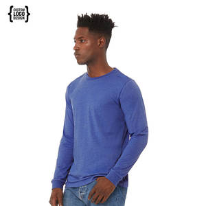 Custom Printed <b>Men</b> 100% Cotton Crew Neck <b>Long</b> Sleeve <b>T</b> <b>Shirt</b> Round Neck Blank Full Sleeve <b>T</b> <b>Shirts</b> - Product Image 1