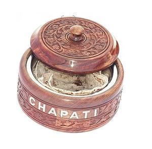 Handmade Luxury Wood Chapati <b>Box</b> Very Good Price Home and <b>Garden</b> Kitchen Ware Use Wood Chapati <b>Box</b> Round Shape Solid Product - Product Image 1