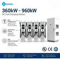 Borne de recharge DC divisée 480kW 640kW pour véhicules électriques, chargeur ultra-rapide avec prise en charge OCPP, station de recharge extérieure pour stations-service