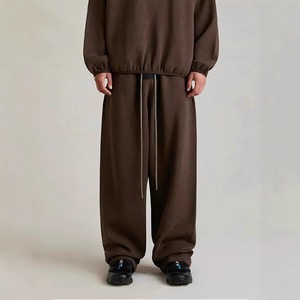 100% French Terry Cotton Loose for <b>Men</b> <b>men's</b> pant Custom 400 Gsm Fleece Stacked Super <b>Baggy</b> Wide Leg Sweatpants 2025 - Product Image 2