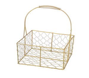 Cesta de alambre de hierro colgante artesanía con recubrimiento en polvo y cesta de frutas forma redonda utensilios de cocina Fabricante Mayorista exportador - Product Image 1