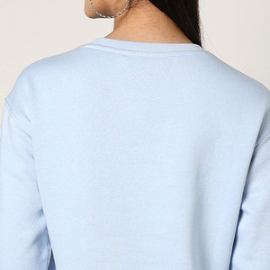 Sudadera de mujer de gran tamaño OEM de calidad en blanco más vendida tamaño real logotipo estampado personalizado cuello redondo pequeño MOQ - Product Image 4