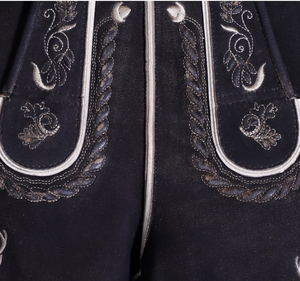 Pantalon en cuir traditionnel bavarois Lederhosen avec short Lederhosen personnalisé en cuir fendu de vache - Product Image 5