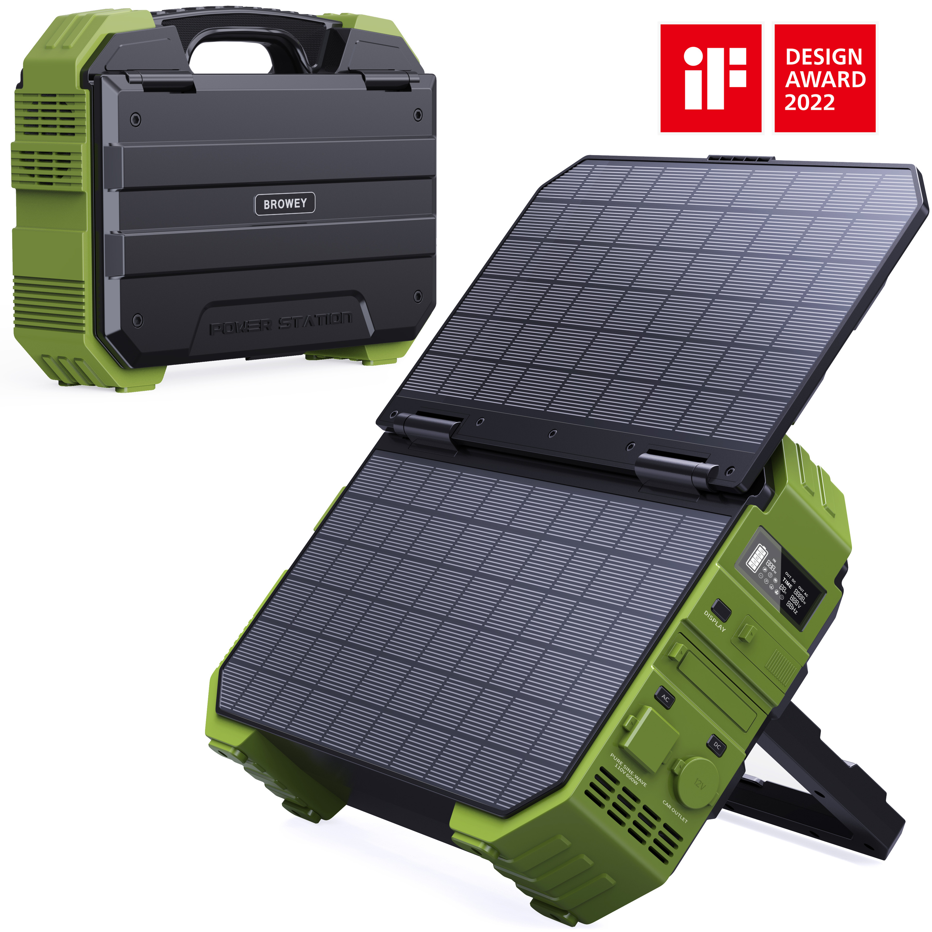 Portable Station <strong>1000W</strong> + 40W <strong>Solar</strong> Panel | Pure Sine Wave MPPT | Car Compatible Outdoor Charging RV Travel Essential (<strong>2026</strong> Hot)