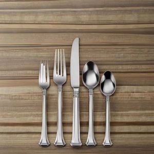 Tendance 2025 Ensemble élégant de 3 couverts en bois Couverts en acier inoxydable à finition antique avec miroir pour cadeaux d'affaires - Product Image 1