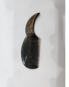 Comprar peine de pelo hecho a mano peine de cuerno grabado de lujo hecho a mano cuerno boda pelo nupcial Tiara diadema peine estilo occidental elegante - Product Image 4