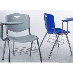 Silla de plástico escolar con almohadilla de escritura, calidad, precio al por mayor, habitación de Entrenamiento Educativo, suministro de sillas de plástico - Product Image 3