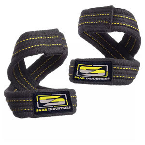 Saar สายรัดผ้าฝ้ายสีดำแบบปรับแต่งได้สายรัดออกกำลังกายแปดแบบดีไซน์ล่าสุดสำหรับการยกน้ำหนักและออกกำลังกาย - Product Image 2