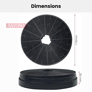 Filtre à charbon actif en gros, haute efficacité, personnalisé OEM ODM, pour l'élimination des odeurs, pièces de hotte de cuisine - Product Image 2