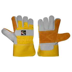 Cow Split Leather Safety Work <b>Gloves</b> for Hand Protection High Quality 10 Inch Anti-Static <b>Gloves</b> - Product Image 5