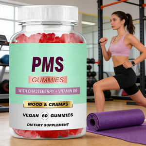 Permen Kunyah Vegan GMP Private Label untuk Wanita <span class=keywords><strong>PMS</strong></span> dengan Vitamin C, Zinc, Selenium, Iodin, Penyeimbang Hormon, Bebas Gluten - Product Image 2