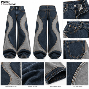 Jeans fuselés sur mesure pour hommes, vente en gros de jeans fuselés pour hommes, jeans fuselés en denim extensible, faible MOQ, marque de vêtements pour hommes - Product Image 6