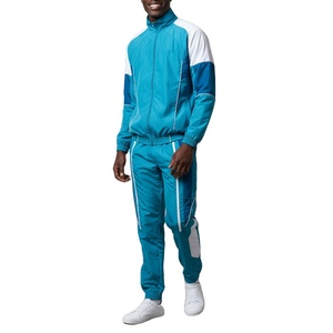 Conjunto de Chaqueta Cortavientos y Pantalones Deportivos Personalizados, Estilo Casual, Bloques de Color, Ligeros, de Nailon, para Verano - Product Image 3