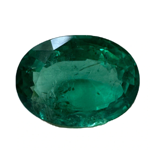 มรกตธรรมชาติ8-9กะรัตสีเขียวรูปไข่ตัดเหลี่ยมเพชรพลอยหลวมเล็กน้อยรวมอัญมณีหายาก - Product Image 2