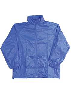 Veste coupe-vent d'hiver unisexe en toile à capuche avec poches, respirante, résistante à l'eau, logo sur le devant - Product Image 2