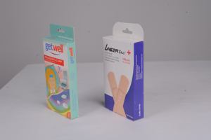 Cartons en papier d'art verni écologiques sur mesure avec laminage mat, gaufrage et revêtement UV pour pansements médicaux - Product Image 6