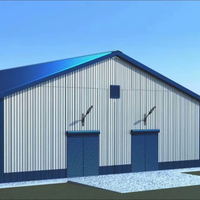 Bâtiment d'entrepôt en structure métallique à faible coût pour stockage, usine, atelier avec certificat CE/ISO/CWB
