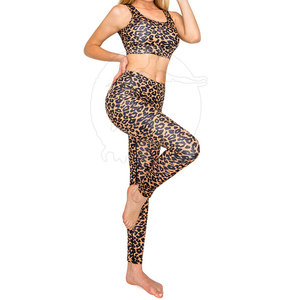 2 uds., ropa de gimnasio transpirable ecológica, conjuntos de Yoga de alta elasticidad sin costuras con función de pulgar, opciones de talla grande, patrón impreso - Product Image 4