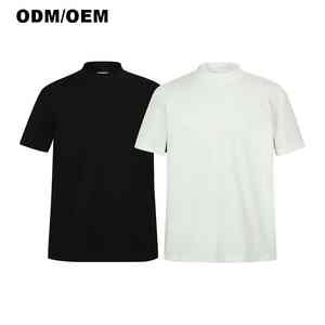 Camisetas de tendencia de moda con logotipo personalizado para hombre en color sólido con cuello redondo y manga corta - Product Image 6