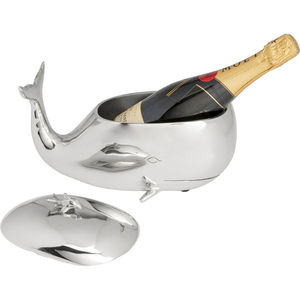Seau à glace en aluminium en forme de baleine pour champagne, fête en plein air, vin et bière, avec couvercle, seau à glace pour refroidir - Product Image 3