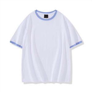 Camiseta de Algodón Extra Grande con Hombros Caídos, Estilo Urbano Informal, Transpirable, Corte Holgado para Hombre - Product Image 1