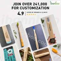 Brosse à dents de voyage en bambou à marque privée, manche en bois portable pour hôtel et voyage, logo imprimé pour adultes et enfants, soins bucco-dentaires