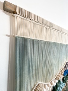 Art mural en macramé Coastal Vibes pour des intérieurs calmes, décoration murale nautique et style élégant sur le thème de la plage, vente en gros en provenance d'Inde - Product Image 6