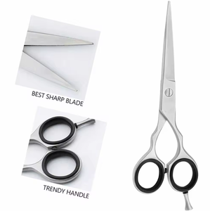 Tijeras de barbero de acero inoxidable, tijeras de corte de pelo, hoja afilada, maquinilla de afeitar, comodidad, descanso para los dedos, tijeras de corte de pelo - Product Image 5