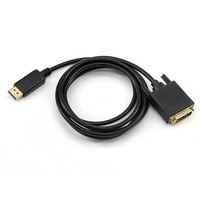 Cable Adaptador DP a VGA de 1.8M (6 Pies) Chapado en Oro con Blindaje de Lámina y Cubierta de PVC para Uso con Monitor en Computadora, Laptop, TV 1080P